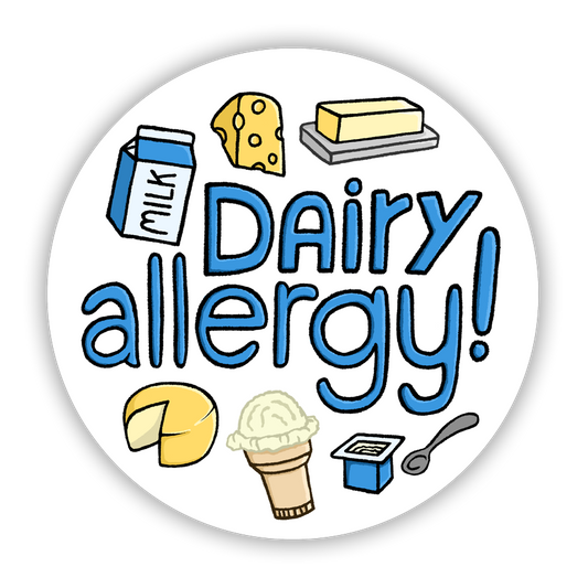 Dairy Allergy Vinyl Sticker