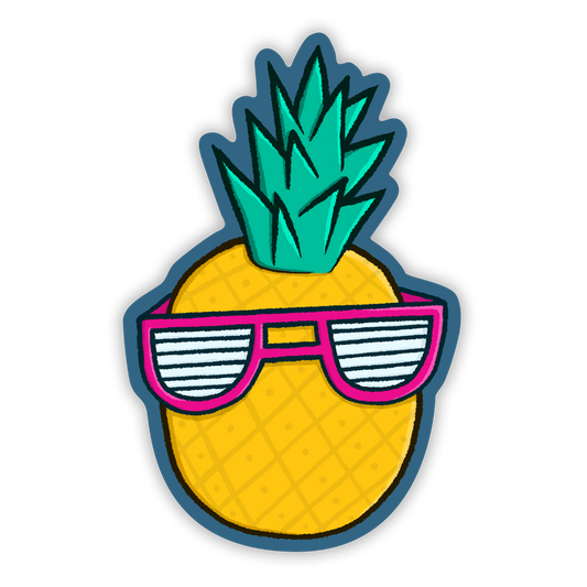 Cool Pineapple Vinyl Sticker