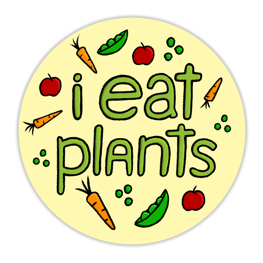 I Eat Plants Vinyl Sticker