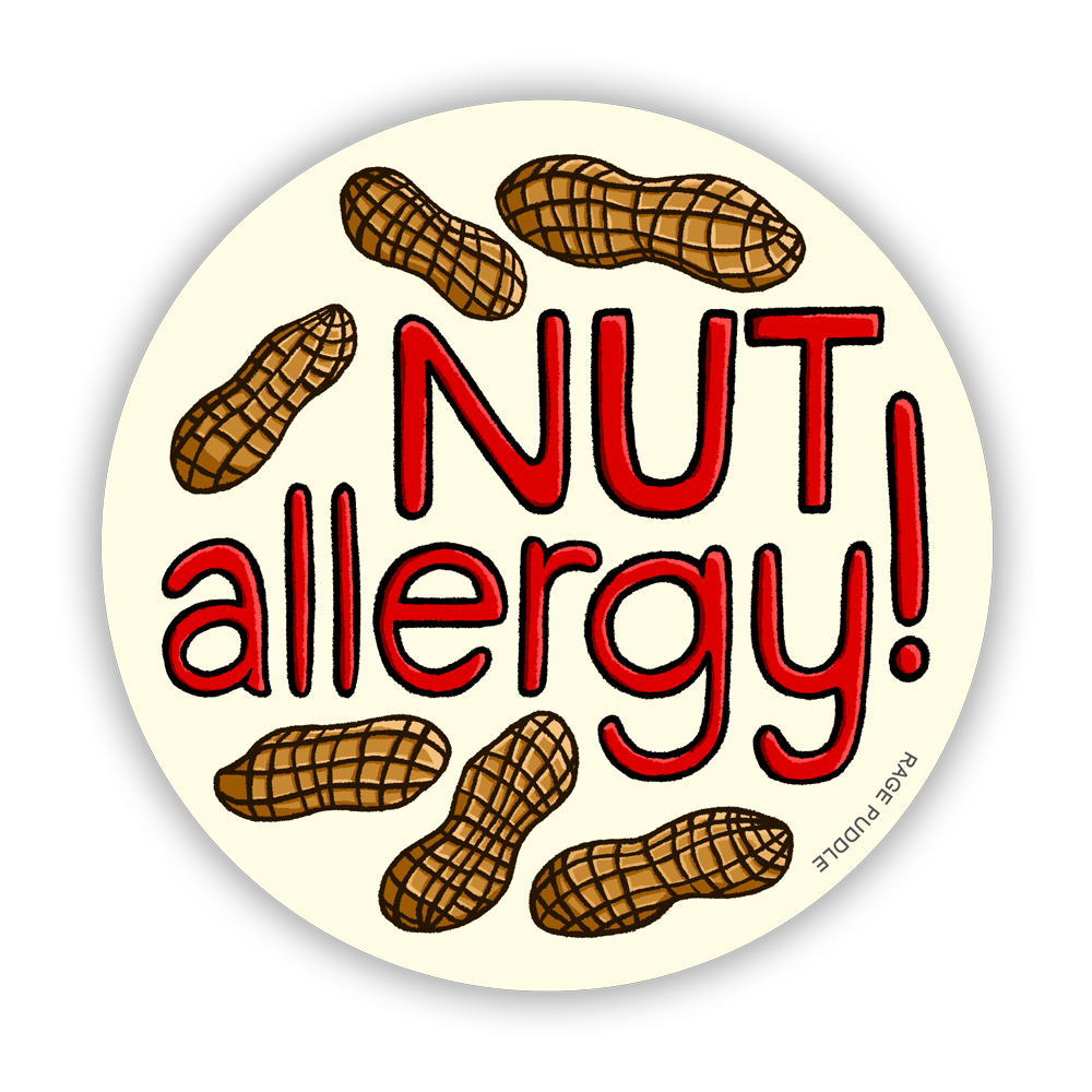 Nut Allergy - Vinyl Sticker