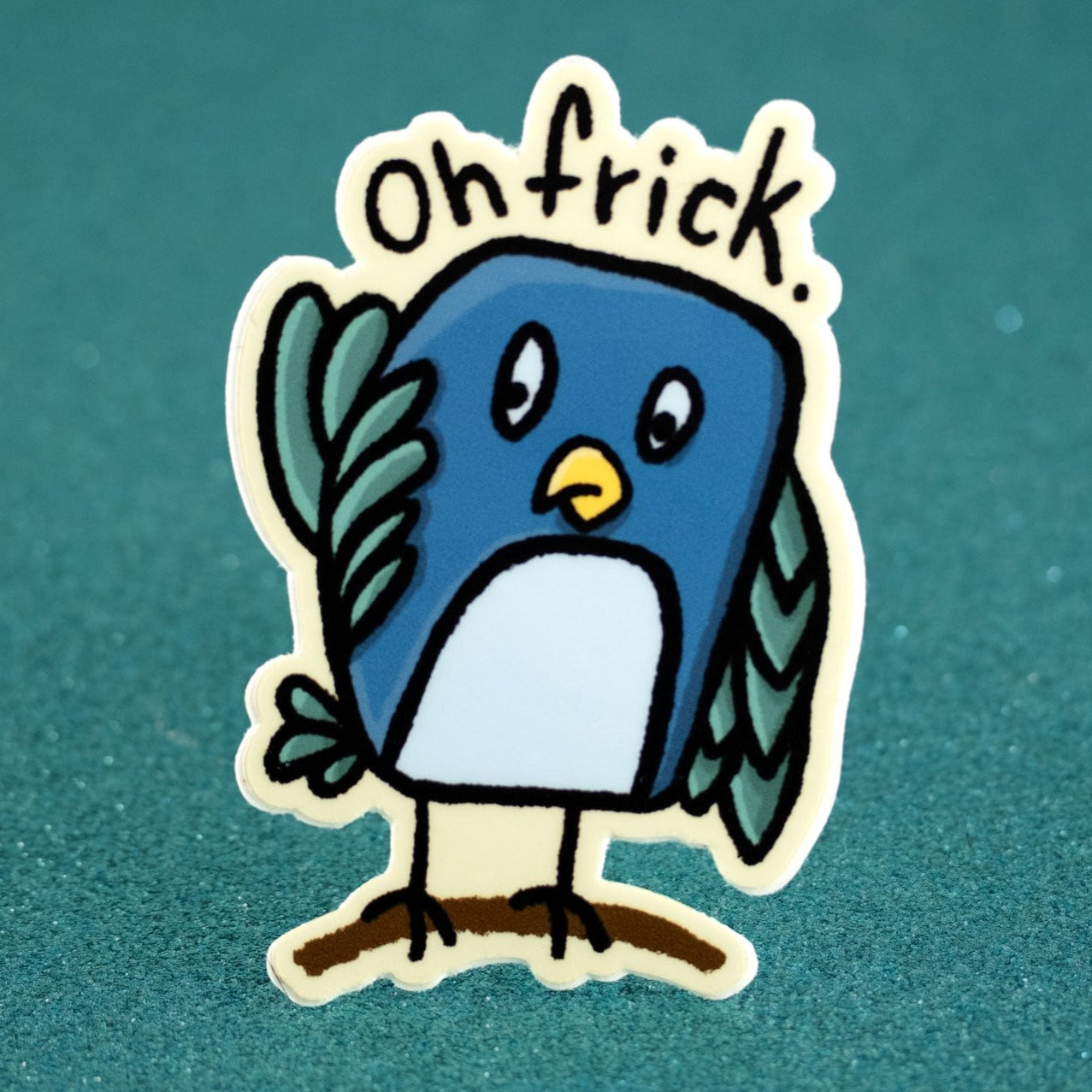 Oh frick. Vinyl Sticker