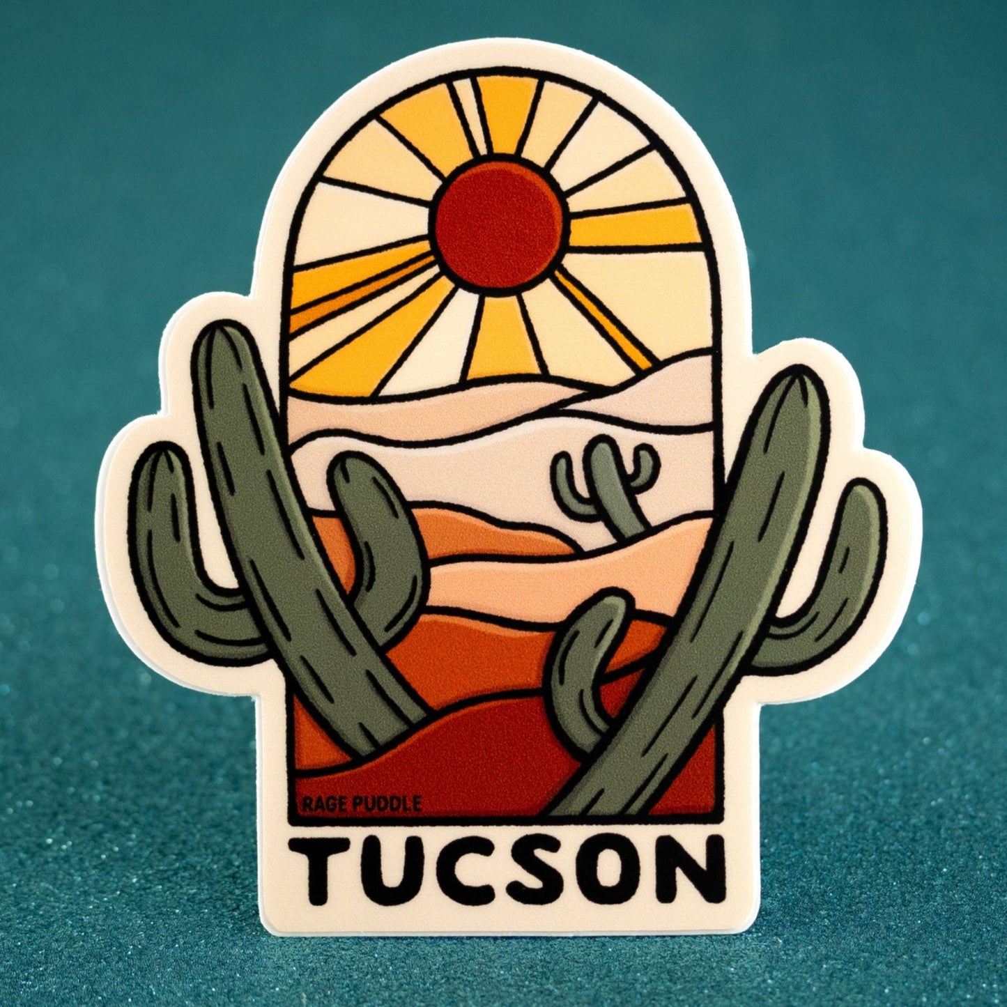 Tucson Arizona Sunset Vinyl Sticker