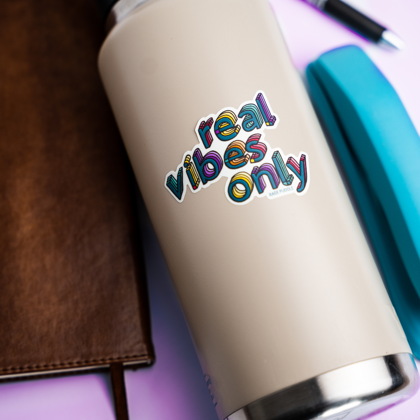 Real Vibes Only Vinyl Sticker